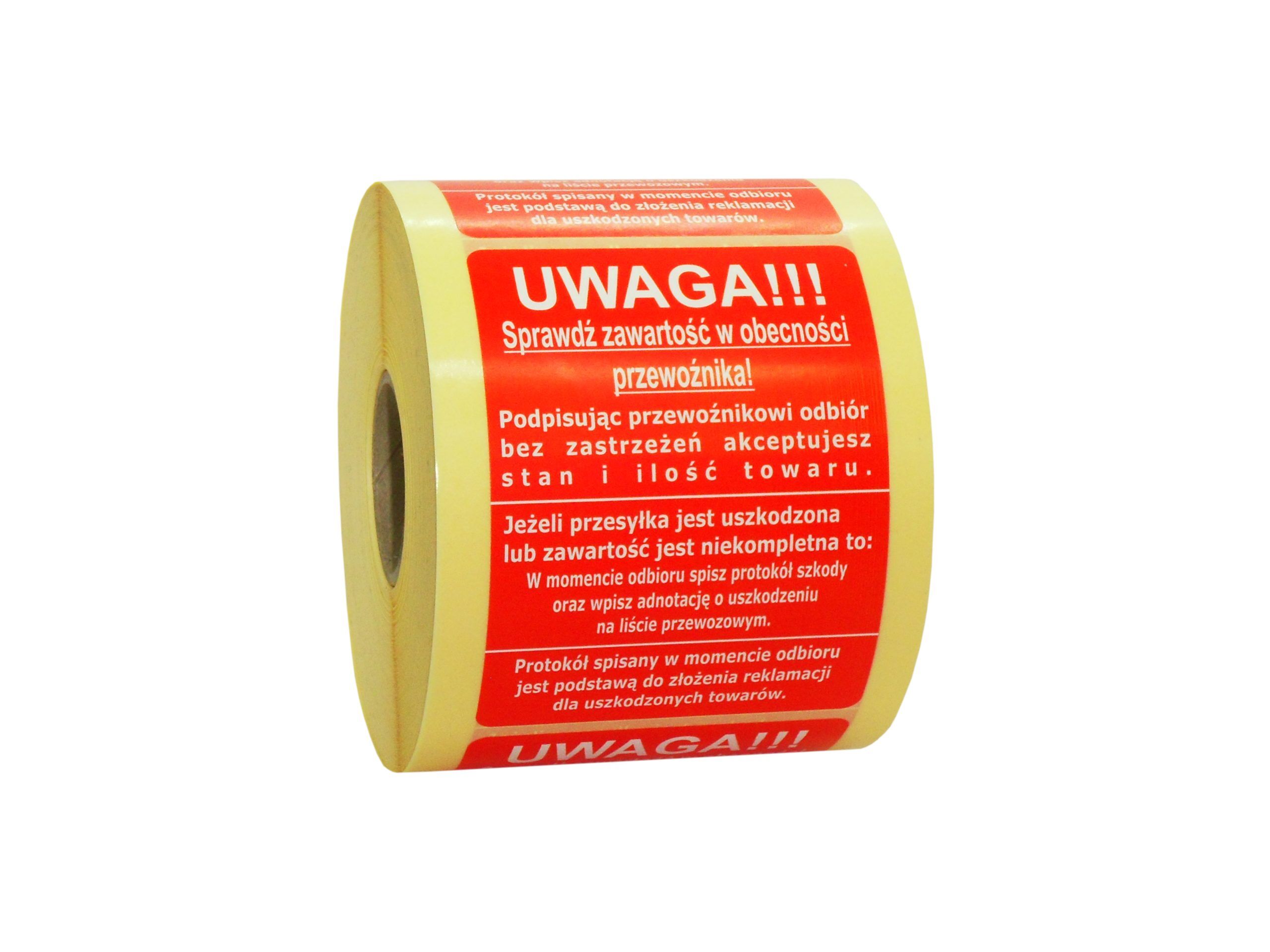 Etykiety Sprawdź zawartość 80 x 107